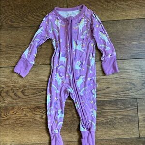 Little Sleepies Sienna Unicorn Zipper Romper